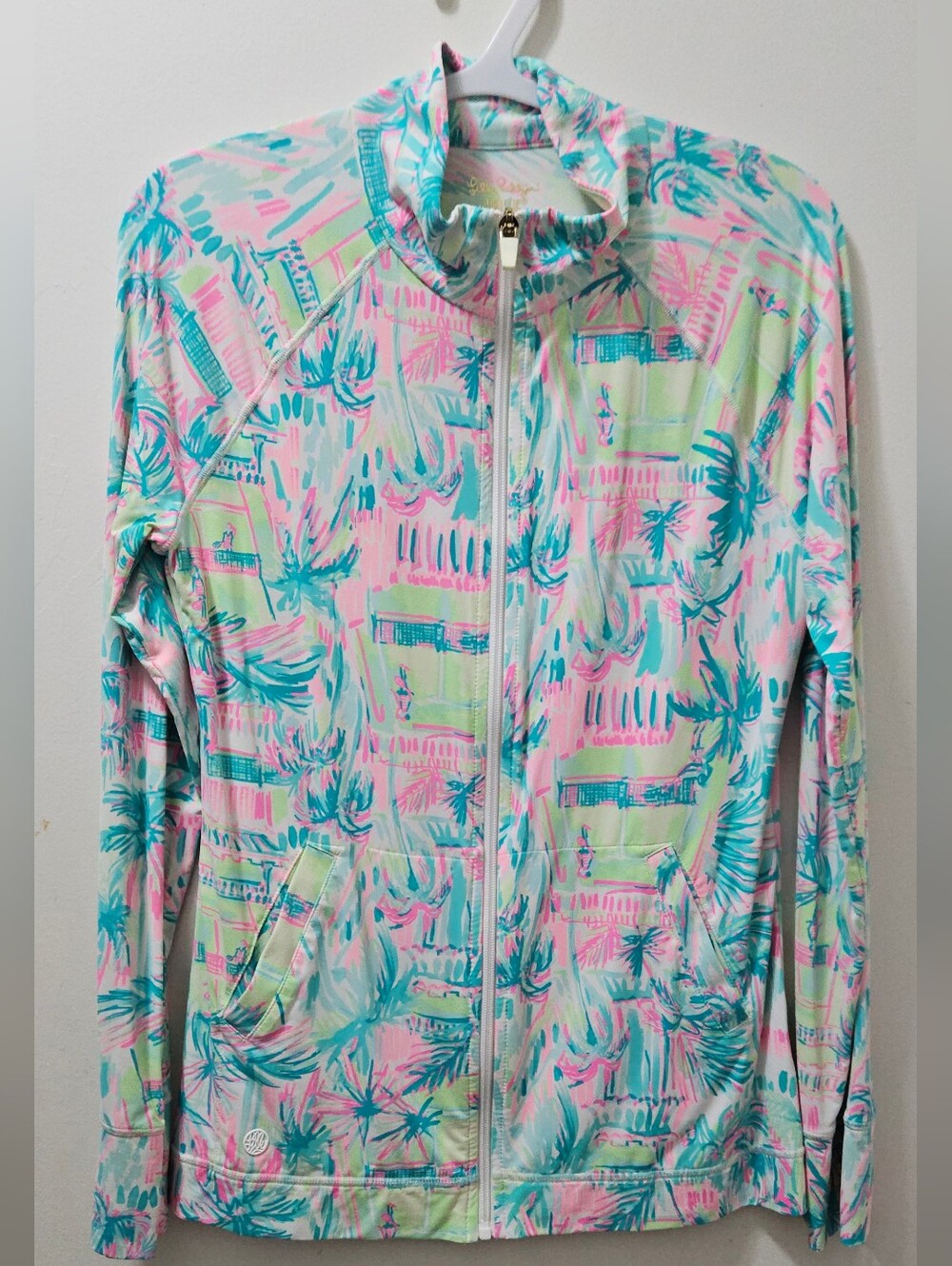 Lilly Pulitzer Hadlee Jacket in the "Perfect Match" print. - Picture 3 of 11